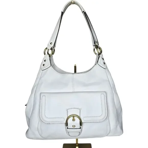 Coach Bags Coach Campbell Large Hobo White Leather F24686